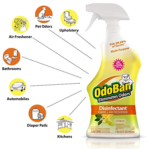 OdoBan Ready-to-Use Disinfectant Citrus Scent 32 Ounce 1