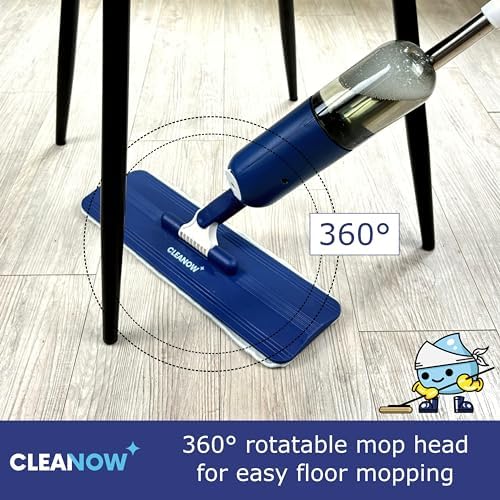 Cleanow Spray n Shine Mop - 2 Microfiber Pads 330 ml Refill