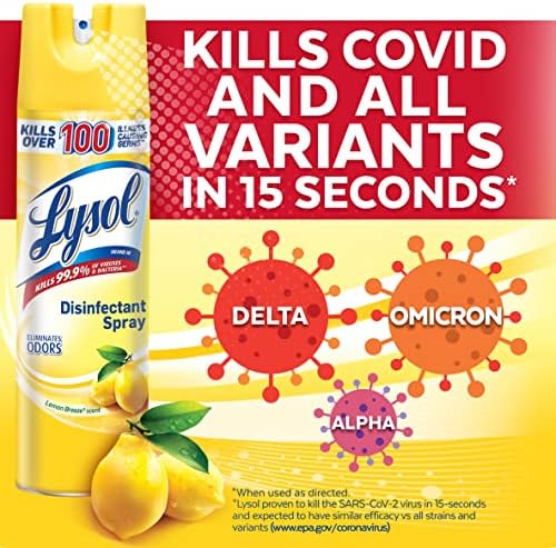 Lysol Disinfectant Spray Lemon Breeze 19oz