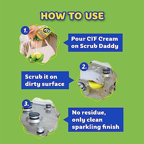 Scrub Daddy Sponges Cif All Purpose Cleaner - Lemon