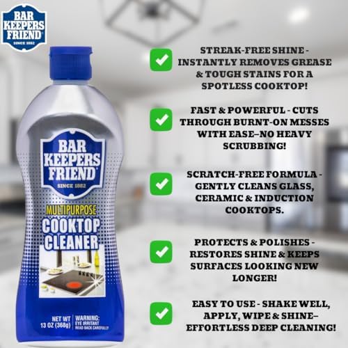 Bar Keepers Friend Cooktop Cleaner Bundle