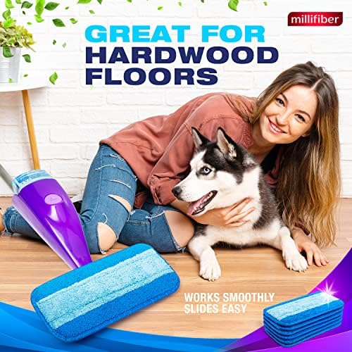 Millifiber Reusable Mop Pads for Swiffer WetJet - 2 Pack