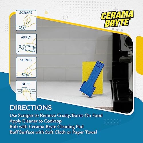 Cerama Bryte Cooktop Cleaner Kit 2 Piece Set