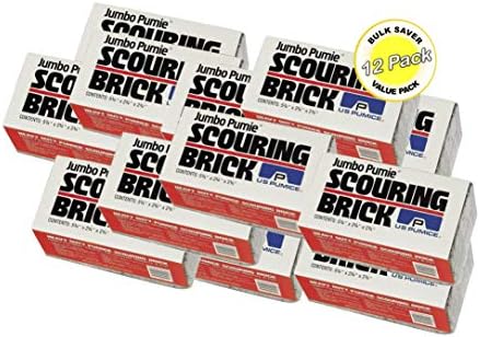 US Pumice Jumbo Pumie Scouring Brick Pack of 12