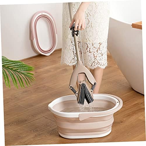 High-Efficiency Foldable Mop Bucket with No Spill Design