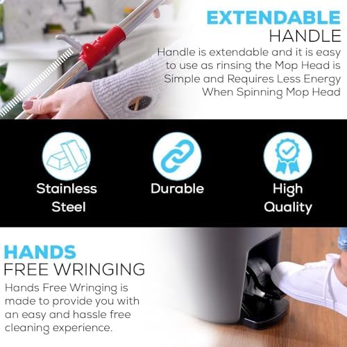 Simpli-Magic Spin Mop with Wringer Set