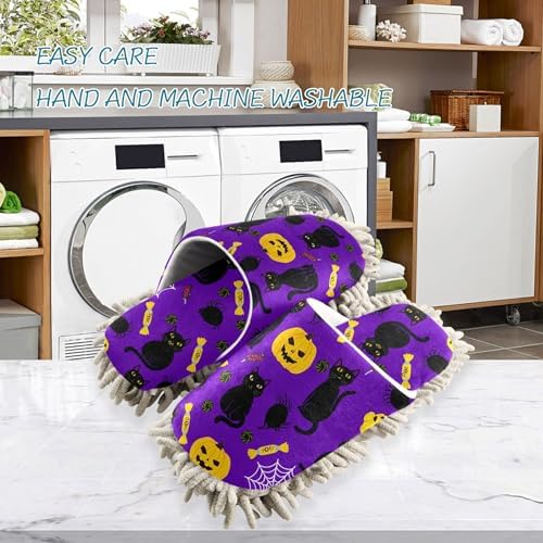 Burbuja Cat Candy Pumpkin Mop Slippers for Women Men