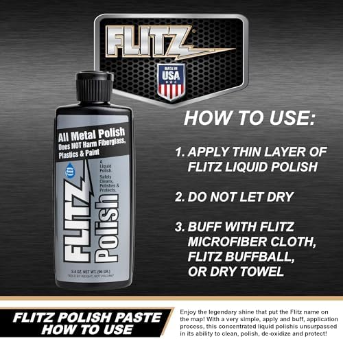 Flitz Multi-Purpose Metal Polish - 34oz USA Made 1