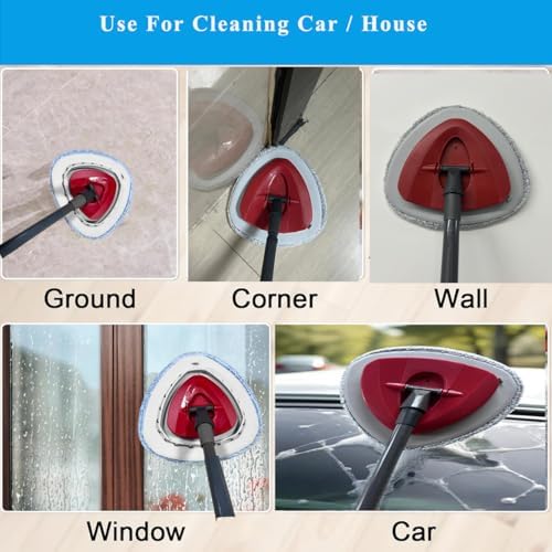 3PCS Spin Mop Heads 1 Mop Base Compatible with OCedar Systems