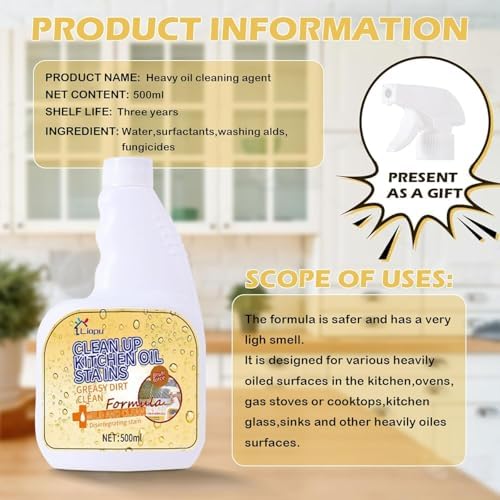 3-Pack All Purpose Cleaner Spray for Kitchen Bathroom and More