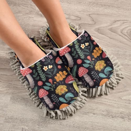 Zhirexin Mop Slippers - Soft Microfiber Cleaning Shoes for Home Use