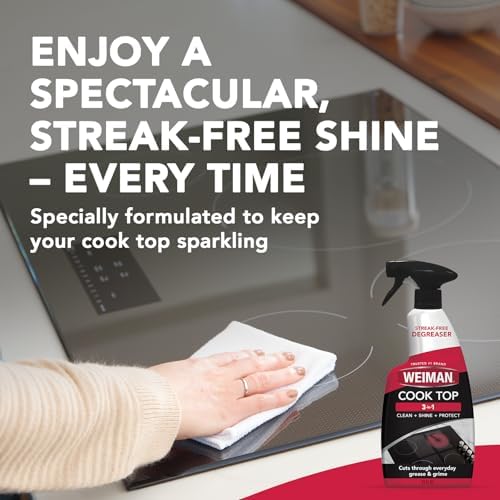 Weiman Cooktop Cleaner Spray 2 Pack with Micro Towel 1