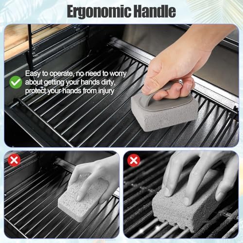WanZEXine 8 Pcs Pumice Stone Cleaning Tool with Handle
