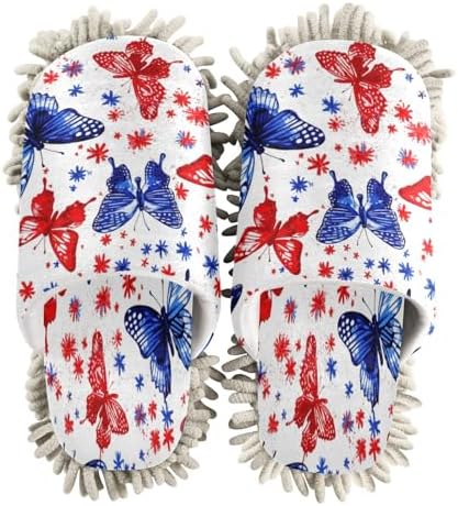Zhirexin Butterfly Mop Slippers for House Cleaning