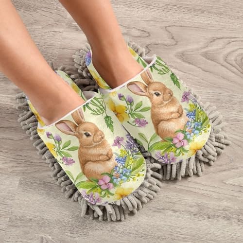 Bulletgxll Mopping Slippers with Microfiber Pad