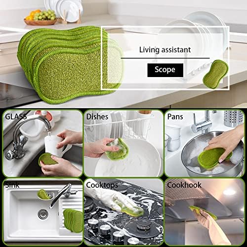 SmilePowo Multi-Purpose Scrub Sponges 6 Pack 1
