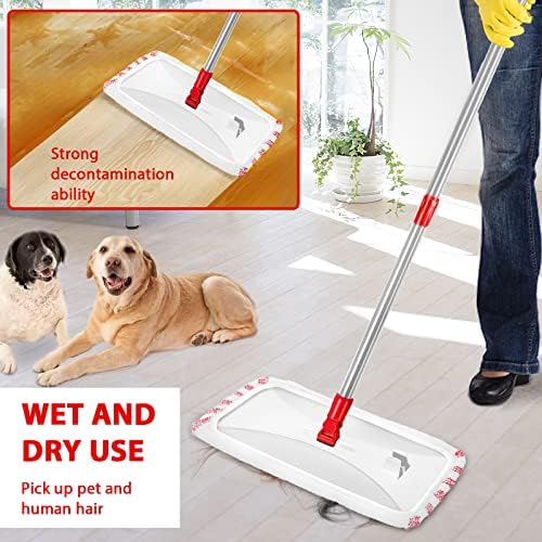 MASTERTOP Microfiber Dust Mop 16 Extra Large with 5 Pads