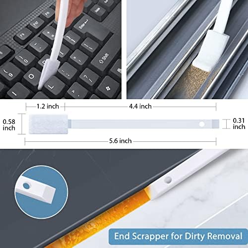 40Pcs Disposable Crevice Cleaning Brushes Set for Small Spaces