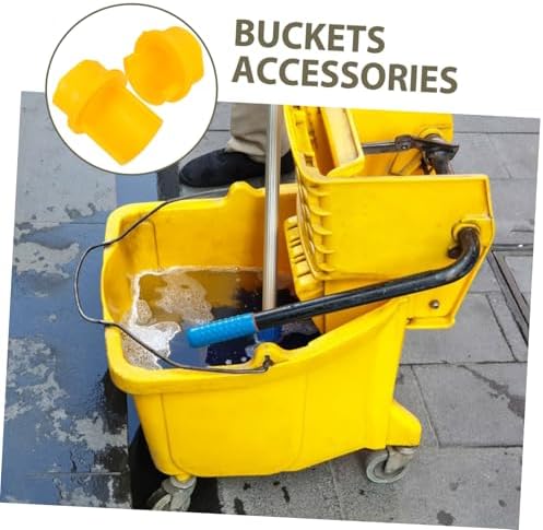 1Pair Durable Yellow Mop Bucket Strainer Attachment Lightweight Unbreakable for Seamless Integration with Mop Buckets