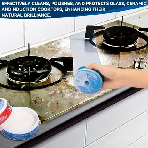Jiffine Cooktop Cleaner Paste 10 oz Sparkling Finish