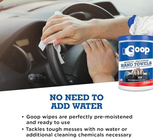 GOOP Multi-Purpose Waterless Hand Cleaner Towels