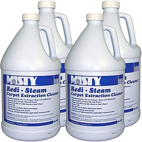 MISTY Redi-Steam Carpet Cleaner Deodorizer 1 Gallon Case of 4 Neutral pH