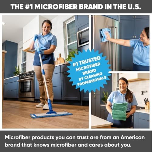 18 Inch Professional Hardwood Floor Mop - Dry Wet Mop for Wood Laminate Tile Vinyl
