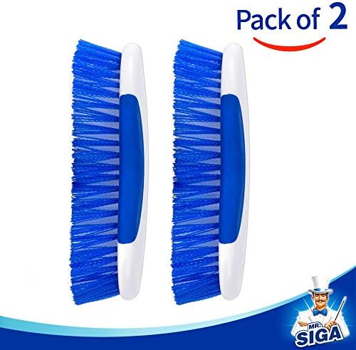 MRSIGA Heavy Duty Scrub Brush - Pack of 2 1