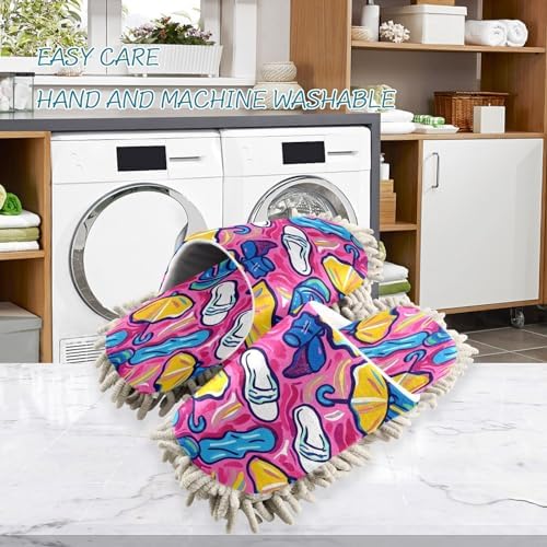 Bulletgxll Mopping Slippers with Microfiber for Daily Cleaning