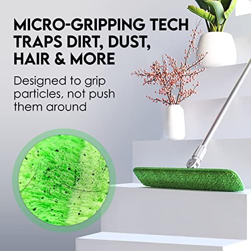Turbo Microfiber Mop Refills 4 Pack - Reusable Thick Washable Dust Mop Heads