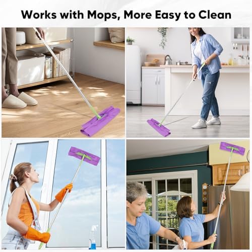 HOMEXCEL Microfiber Cleaning Cloths 6 Pack Lint Free Streak Free