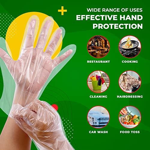 Green Direct Disposable PE Gloves Latex Free 500Pack