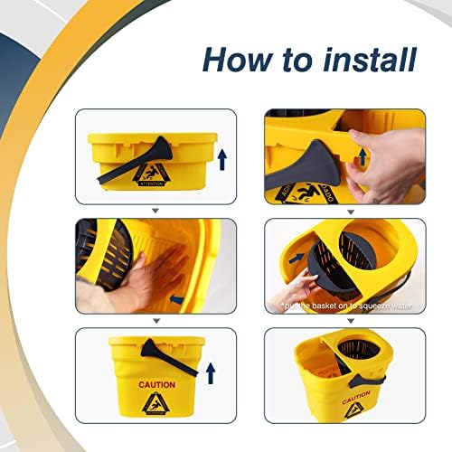 Yocada Commercial Mop Bucket with Wringer