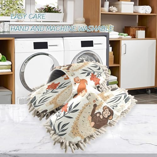 Bulletgxll Cute Animals Mopping Slippers - L