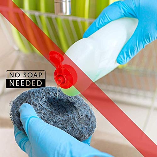 SCRUBIT 18 Pack Steel Wool Soap Pads - Cooktop Dish Cleaner