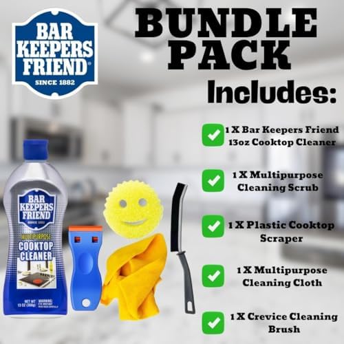 Bar Keepers Friend Cooktop Cleaner Bundle