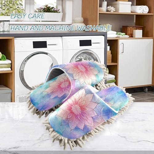 Zhirexin Microfiber Mop Slippers for Men Women