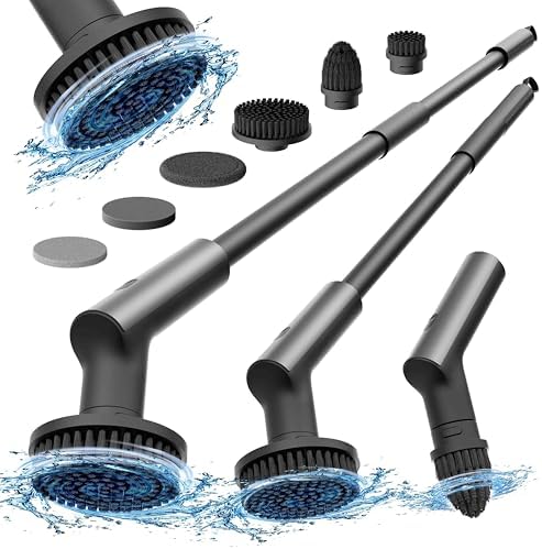 HOTO Electric Spin Scrubber with 6 Brush Heads