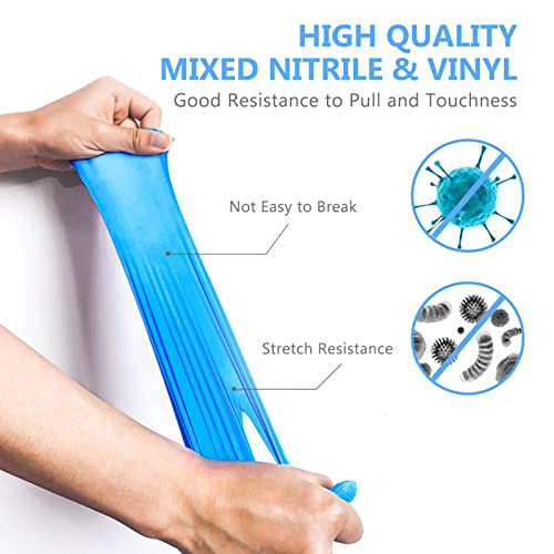 Squish Disposable Vinyl Gloves Pack of 100 Blue X-Large