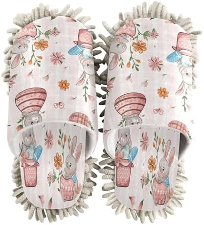 Zhirexin Mop Slippers for House Floor Cleaning