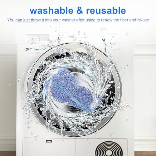 14 Inch Microfiber Window Scrubber Refill Replacement 6 Pack