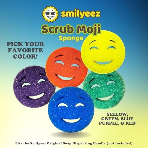 Smilyeez Scrub Moji Sponge Set of 3 - Purple 1