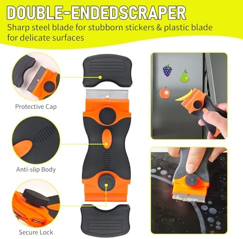 SHADAIWUYU 17oz Cooktop Cleaner Kit with Scraper and Pad