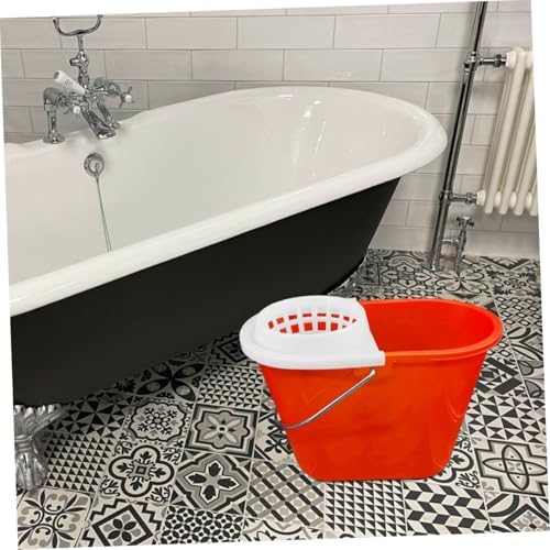 3pcs Plastic Mop Bucket with Draining Basket
