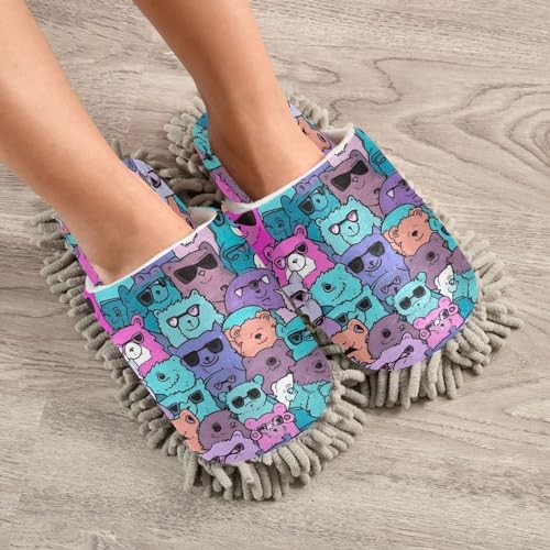 Zhirexin Cute Panda Cleaning Slippers