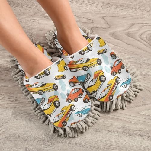 Bulletgxll Colorful Mopping Slippers Washable Floor Mop Replacement 1