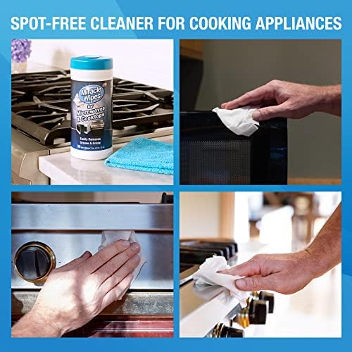 MiracleWipes for Microwaves and Cooktops - 30 Count