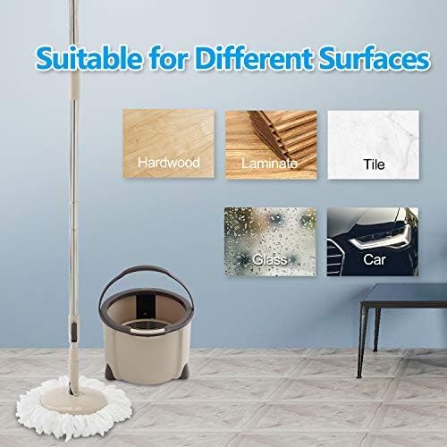 Eyliden 360 Spin Mop Bucket System - Brown