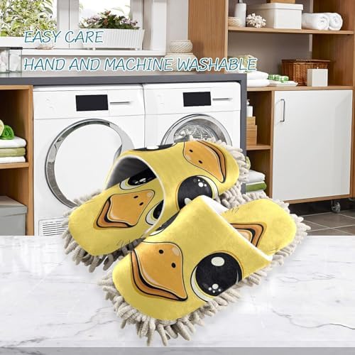 Zhirexin Yellow Duck Cleaning Slippers for House Floor