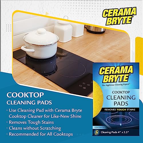 Cerama Bryte 10 x 5 Pack Cooktop Cleaning Pads for Glass Ceramic Surfaces